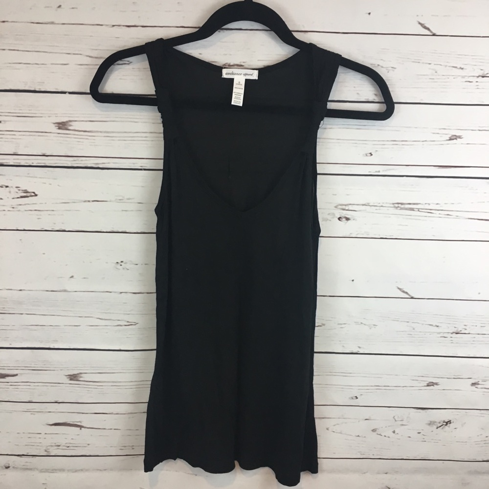 NWOT! Ambiance Black Tank Top